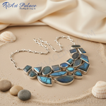 Load image into Gallery viewer, 925 Silver Labradorite Necklace for Women | Statement Jewelry
