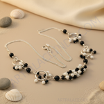 Load image into Gallery viewer, Silver Beaded Chain Necklace for Women | Fashion Jewelry

