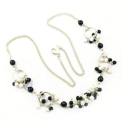 Silver Beaded Chain Necklace for Women | Fashion Jewelry