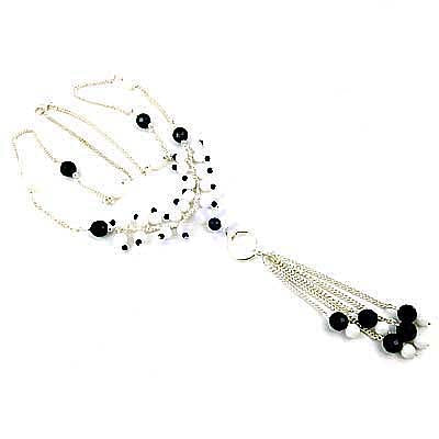 Silver Beaded Pendant Necklace for Women | Fashion Jewelry