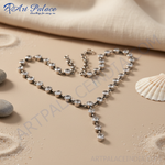 Load image into Gallery viewer, Silver Cubic Zirconia Necklace | Women&#39;s Y-Necklace | Gift
