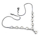 Load image into Gallery viewer, Silver Cubic Zirconia Necklace | Women's Y-Necklace | Gift
