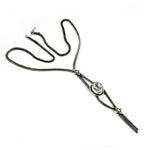 Load image into Gallery viewer, Oxidized Silver Necklace with Clear Stone | Women's Jewelry
