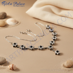 Load image into Gallery viewer, Pulsera de cadena floral de plata para mujer | Joyería de fiesta
