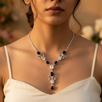 Load image into Gallery viewer, 925 Silver Black Gemstone Necklace for Women | Fashion Jewelry
