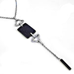 Load image into Gallery viewer, 925 Silver Onyx Pendant Necklace for Women | Minimalist Jewelry
