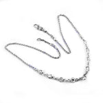 Load image into Gallery viewer, Silver Cubic Zirconia Chain Necklace for Women | Fashion Jewelry
