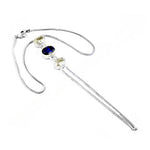 Load image into Gallery viewer, 925 Silver Gemstone Drop Necklace for Women | Daily Wear
