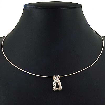 Silver Caged Pendant Necklace for Women | Daily Wear Gift