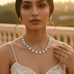 Load image into Gallery viewer, Silver Cubic Zirconia Necklace | Party Wear for Women
