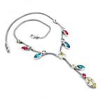 Load image into Gallery viewer, 925 Silver Gemstone Necklace for Women | Colorful Fashion Jewelry

