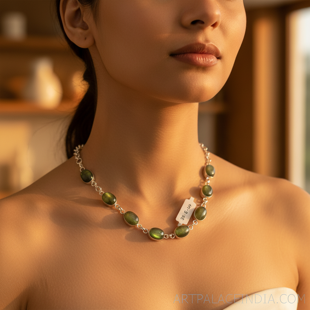 Silver Labradorite Necklace | Sterling Silver | Women's Jewelry