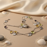 Load image into Gallery viewer, Silver Gemstone Necklace for Women | Daily Wear Jewelry
