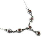 Load image into Gallery viewer, 925 Sterling Silver Garnet Necklace for Women | Daily Wear
