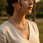 Load image into Gallery viewer, 925 Silver Green Gemstone Necklace for Women | Gift Jewelry
