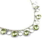 Load image into Gallery viewer, 925 Silver Green Gemstone Necklace for Women | Gift Jewelry
