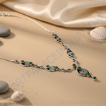 Load image into Gallery viewer, 925 Silver Green Gemstone Necklace for Women | Fashion Jewelry
