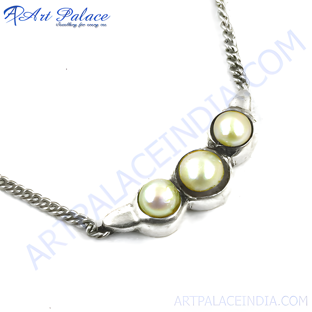 925 Silver Pearl Necklace for Women | Elegant Jewelry