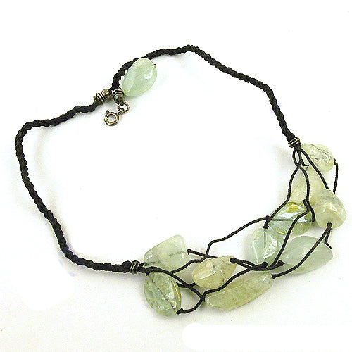Jade Stone Beaded Necklace | Handmade Jewelry for Women