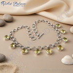 Load image into Gallery viewer, 925 Silver Citrine Gemstone Necklace | Women&#39;s Fashion Jewelry
