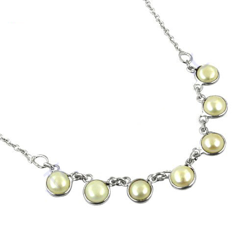 Silver Pearl Necklace | Delicate Freshwater Pearl Jewelry for Women