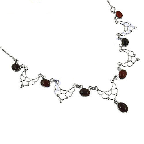 925 sterling silver gemstone necklace for women | fashion jewelry