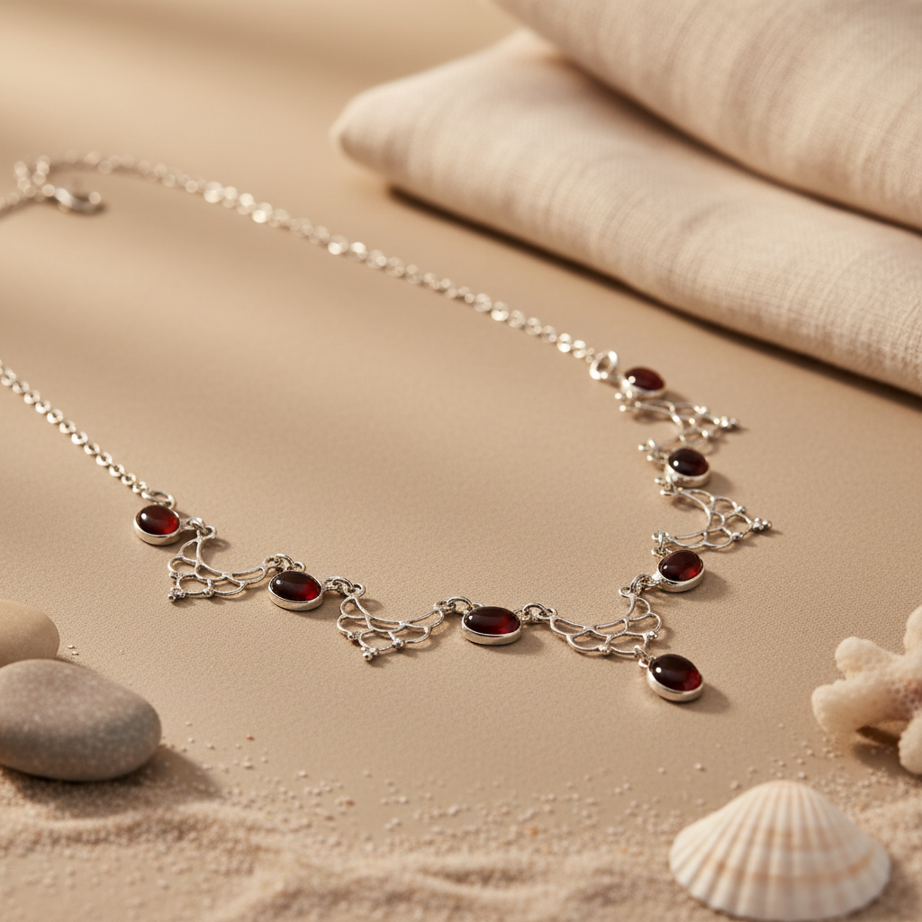 925 Sterling Silver Gemstone Necklace for Women | Fashion Jewelry