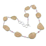 Load image into Gallery viewer, Silver Rose Quartz Necklace for Women | Gemstone Jewelry
