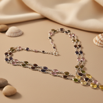 Load image into Gallery viewer, 925 Silver Multi-Gemstone Beaded Necklace | Women's Jewelry
