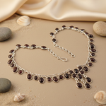 Load image into Gallery viewer, 925 Silver Garnet Necklace for Women | Gemstone Jewelry
