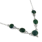 将图像加载到图库查看器中， 925 Silver Green Onyx Necklace for Women | Gemstone Jewelry

