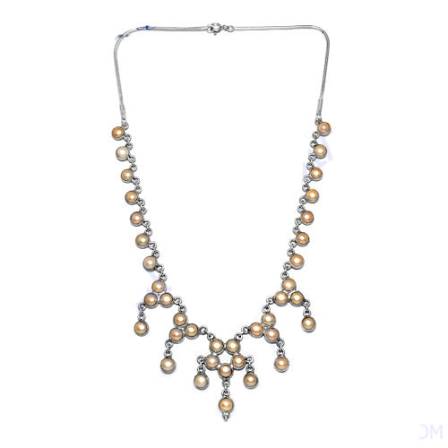 Silver Pearl Necklace for Women | Elegant Necklace | Gift