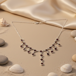 Load image into Gallery viewer, 925 Silver Garnet Gemstone Necklace for Women | Gift Jewelry
