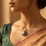 Load image into Gallery viewer, 925 Silver Cubic Zirconia Pendant for Women | Daily Wear Gift
