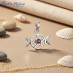 Load image into Gallery viewer, 925 Silver Fish Pendant with Amethyst Stone | Women's Jewelry

