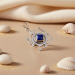 Load image into Gallery viewer, 925 Silver Lapis Lazuli Pendant for Women | Gemstone Necklace
