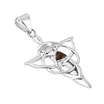 Load image into Gallery viewer, 925 Silver Celtic Knot Garnet Pendant | Women's Gift Jewelry
