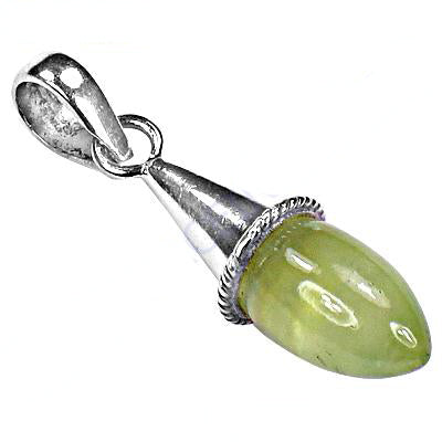 925 Silver Green Gemstone Pendant for Women | Elegant Jewelry