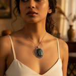 Load image into Gallery viewer, 925 Silver Labradorite Pendant | Oval Stone | Women's Jewelry
