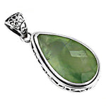 Load image into Gallery viewer, 925 Sterling Silver Green Jade Pendant Necklace for Women
