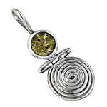 Load image into Gallery viewer, 925 Silver Peridot Pendant for Women | Gemstone Jewelry Gift
