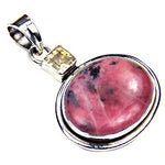 Load image into Gallery viewer, 925 Silver Rhodochrosite Citrine Pendant for Women | Gift Jewelry

