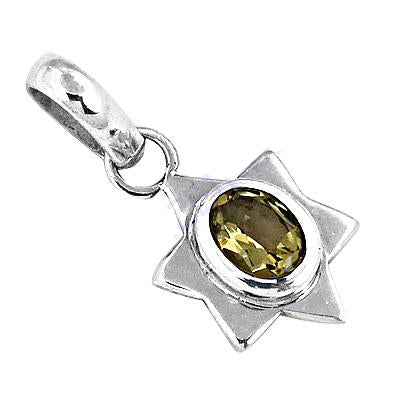 925 silver citrine star pendant | gemstone jewelry for women
