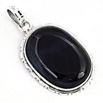 Load image into Gallery viewer, 925 Silver Black Onyx Pendant for Women | Gemstone Jewelry
