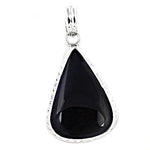 Load image into Gallery viewer, 925 Silver Onyx Teardrop Pendant Necklace | Women's Jewelry Gift
