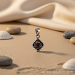 将图像加载到图库查看器中， 925 Silver Garnet Pendant Necklace for Women | Gift Jewelry
