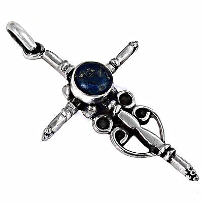 925 Silver Lapis Lazuli Pendant Necklace | Women's Jewelry Gift