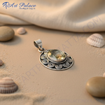 Load image into Gallery viewer, 925 Silver Citrine Pendant for Women | Gemstone Jewelry Gift
