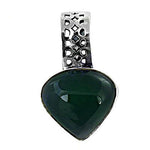 Load image into Gallery viewer, 925 Silver Green Gemstone Pendant Necklace for Women
