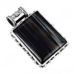 Load image into Gallery viewer, 925 Silver Onyx Pendant for Women | Black Gemstone Jewelry

